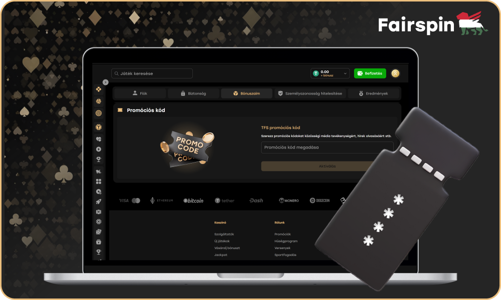 A Fairspin Kaszinó, no deposit bónuszok állnak rendelkezésre promóciós kódokkal